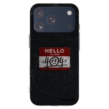 Picasee átlátszó szilikon tok az alábbi mobiltelefonokra Apple iPhone 17 Pro - HELLO 404