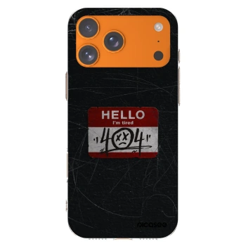 Picasee átlátszó szilikon tok az alábbi mobiltelefonokra Apple iPhone 17 Pro Max - HELLO 404
