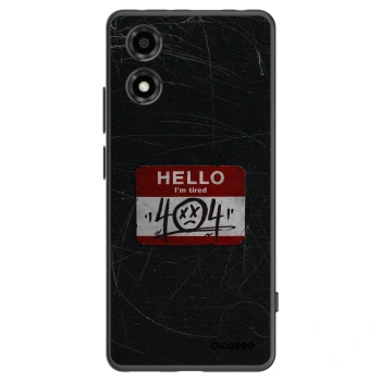 Picasee fekete szilikon tok az alábbi mobiltelefonokra Motorola Moto E14 - HELLO 404