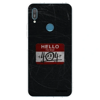 Picasee átlátszó szilikon tok az alábbi mobiltelefonokra Huawei Y6 2019 - HELLO 404