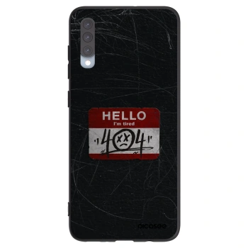 Picasee fekete szilikon tok az alábbi mobiltelefonokra Samsung Galaxy A70 A705F - HELLO 404