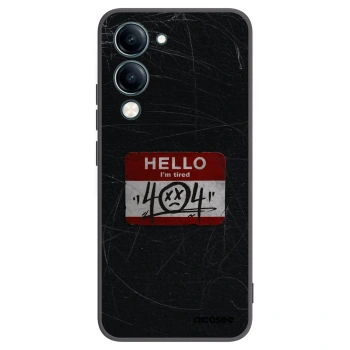 Picasee fekete szilikon tok az alábbi mobiltelefonokra Vivo Y29s 5G - HELLO 404