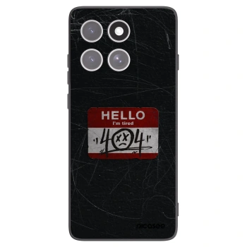 Picasee fekete szilikon tok az alábbi mobiltelefonokra Motorola Edge 60 Fusion - HELLO 404