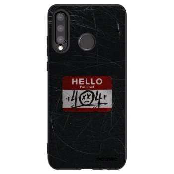 Picasee fekete szilikon tok az alábbi mobiltelefonokra Huawei P30 Lite - HELLO 404
