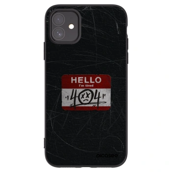 Picasee fekete szilikon tok az alábbi mobiltelefonokra Apple iPhone 11 - HELLO 404