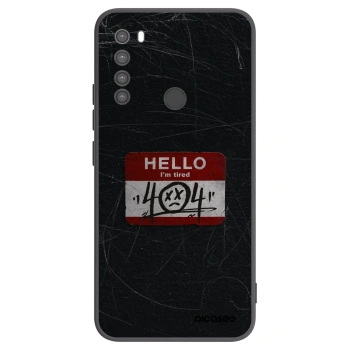 Picasee fekete szilikon tok az alábbi mobiltelefonokra Xiaomi Redmi Note 8 - HELLO 404