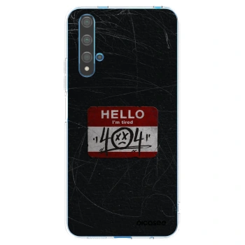 Picasee átlátszó szilikon tok az alábbi mobiltelefonokra Huawei Nova 5T - HELLO 404