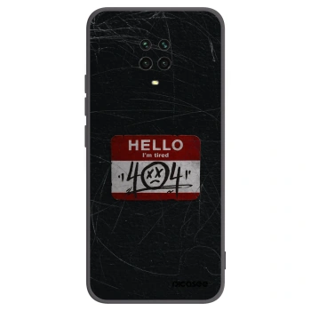 Picasee fekete szilikon tok az alábbi mobiltelefonokra Xiaomi Redmi Note 9 Pro - HELLO 404