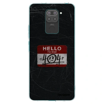 Picasee fekete szilikon tok az alábbi mobiltelefonokra Xiaomi Redmi Note 9 - HELLO 404