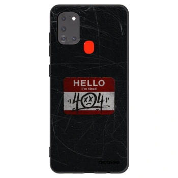 Picasee fekete szilikon tok az alábbi mobiltelefonokra Samsung Galaxy A21s - HELLO 404