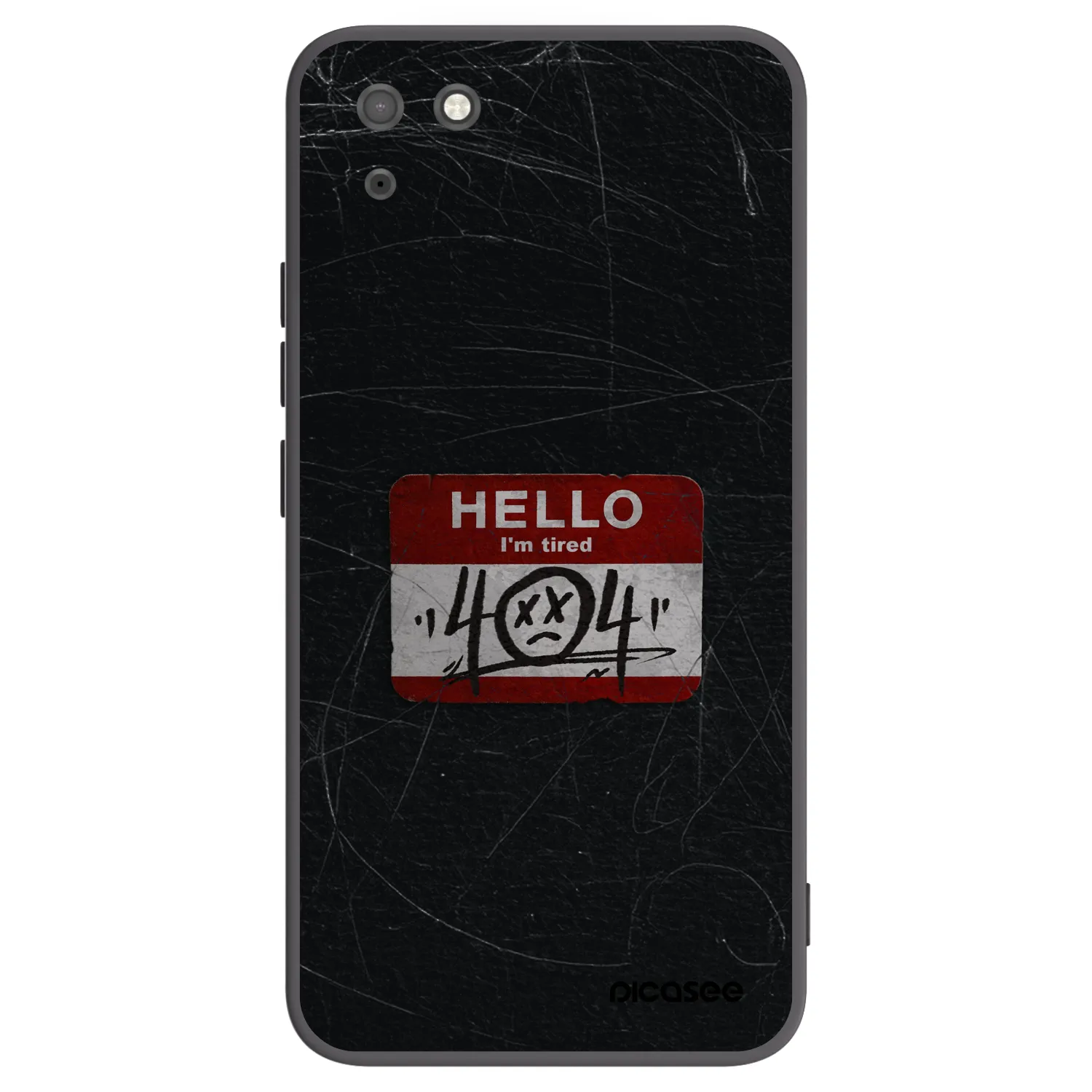 Picasee fekete szilikon tok az alábbi mobiltelefonokra Huawei Y5P - HELLO 404