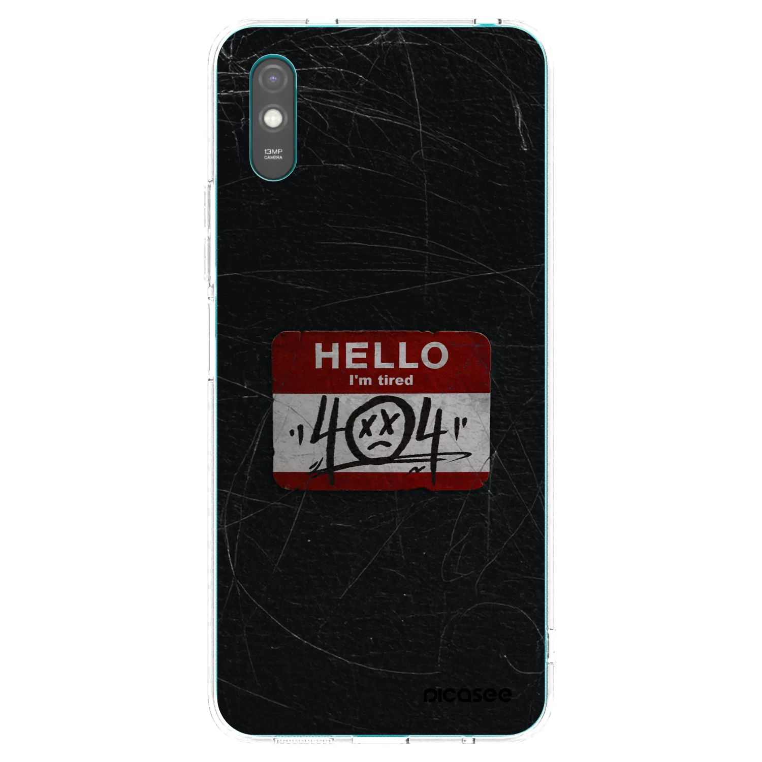 Picasee átlátszó szilikon tok az alábbi mobiltelefonokra Xiaomi Redmi 9A - HELLO 404