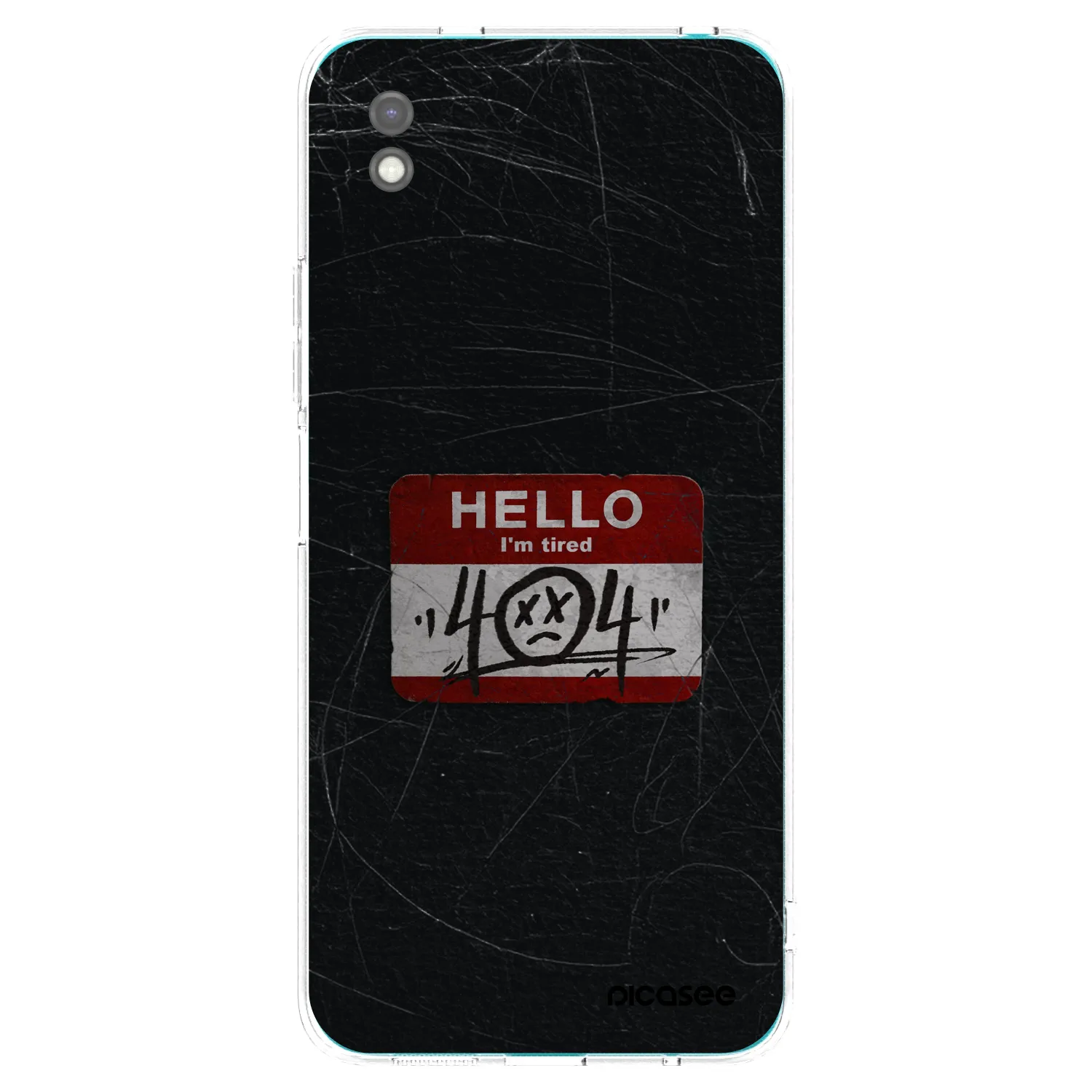 Picasee fekete szilikon tok az alábbi mobiltelefonokra Xiaomi Redmi 9A - HELLO 404