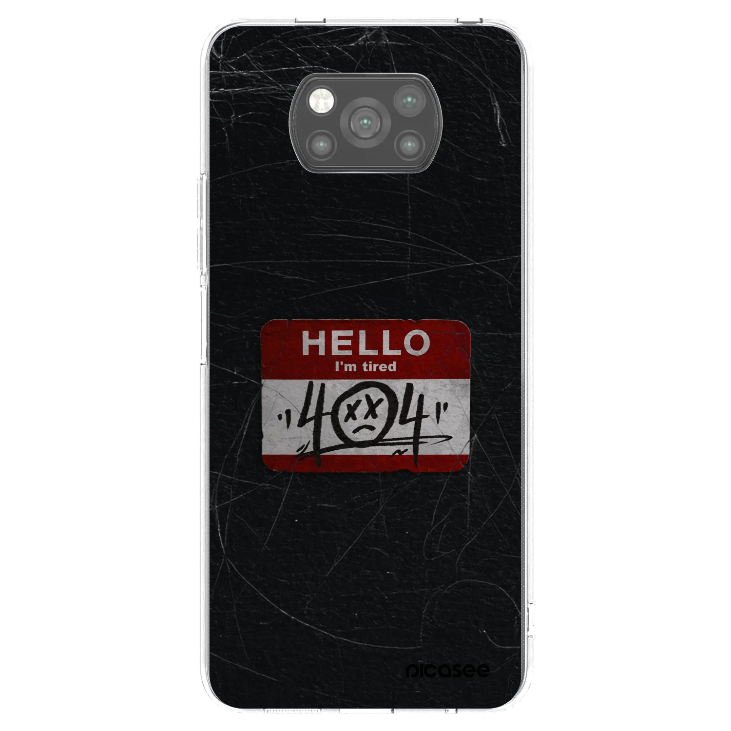 Picasee fekete szilikon tok az alábbi mobiltelefonokra Xiaomi Poco X3 - HELLO 404