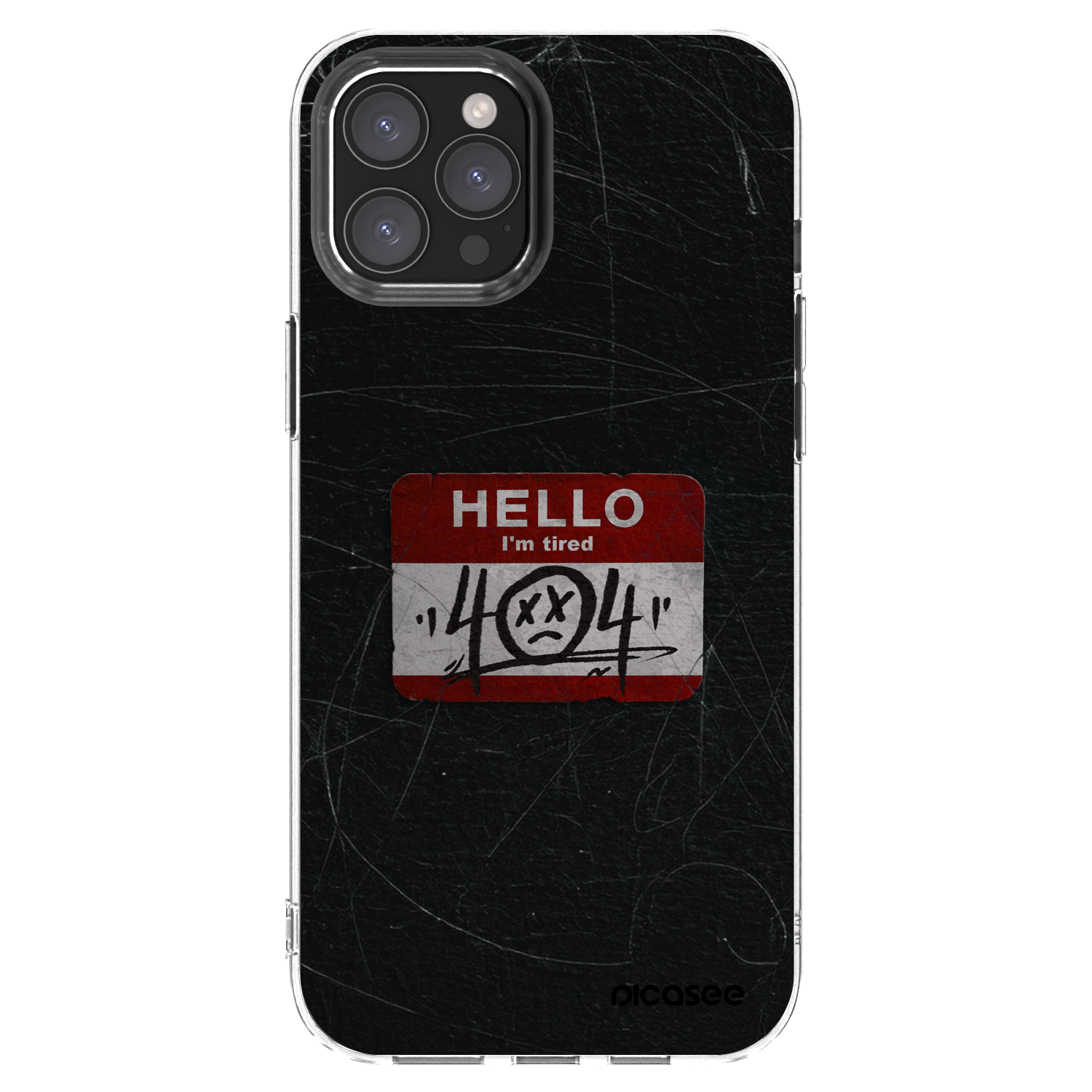 Picasee átlátszó szilikon tok az alábbi mobiltelefonokra Apple iPhone 12 Pro Max - HELLO 404