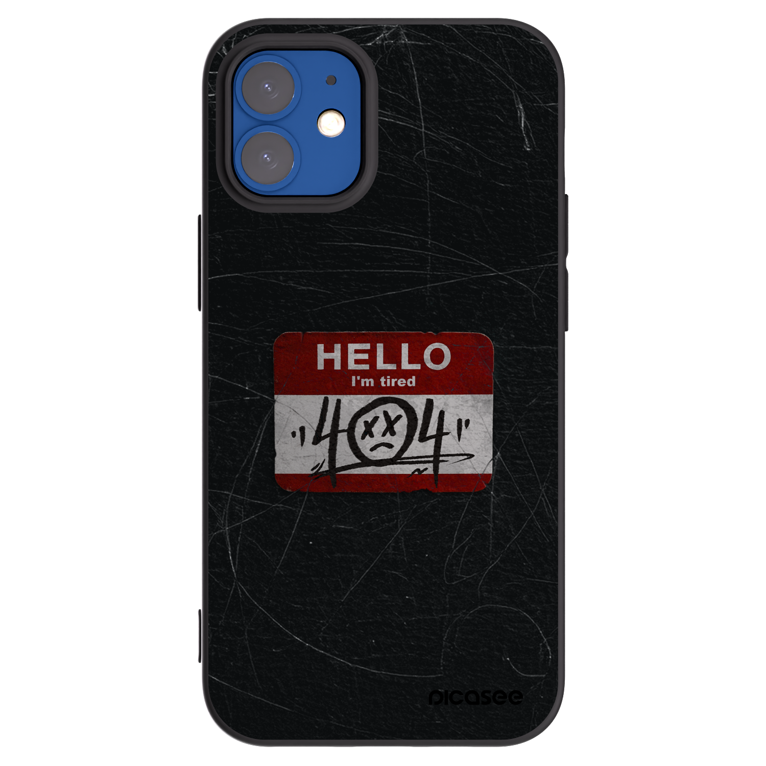 Picasee fekete szilikon tok az alábbi mobiltelefonokra Apple iPhone 12 mini - HELLO 404