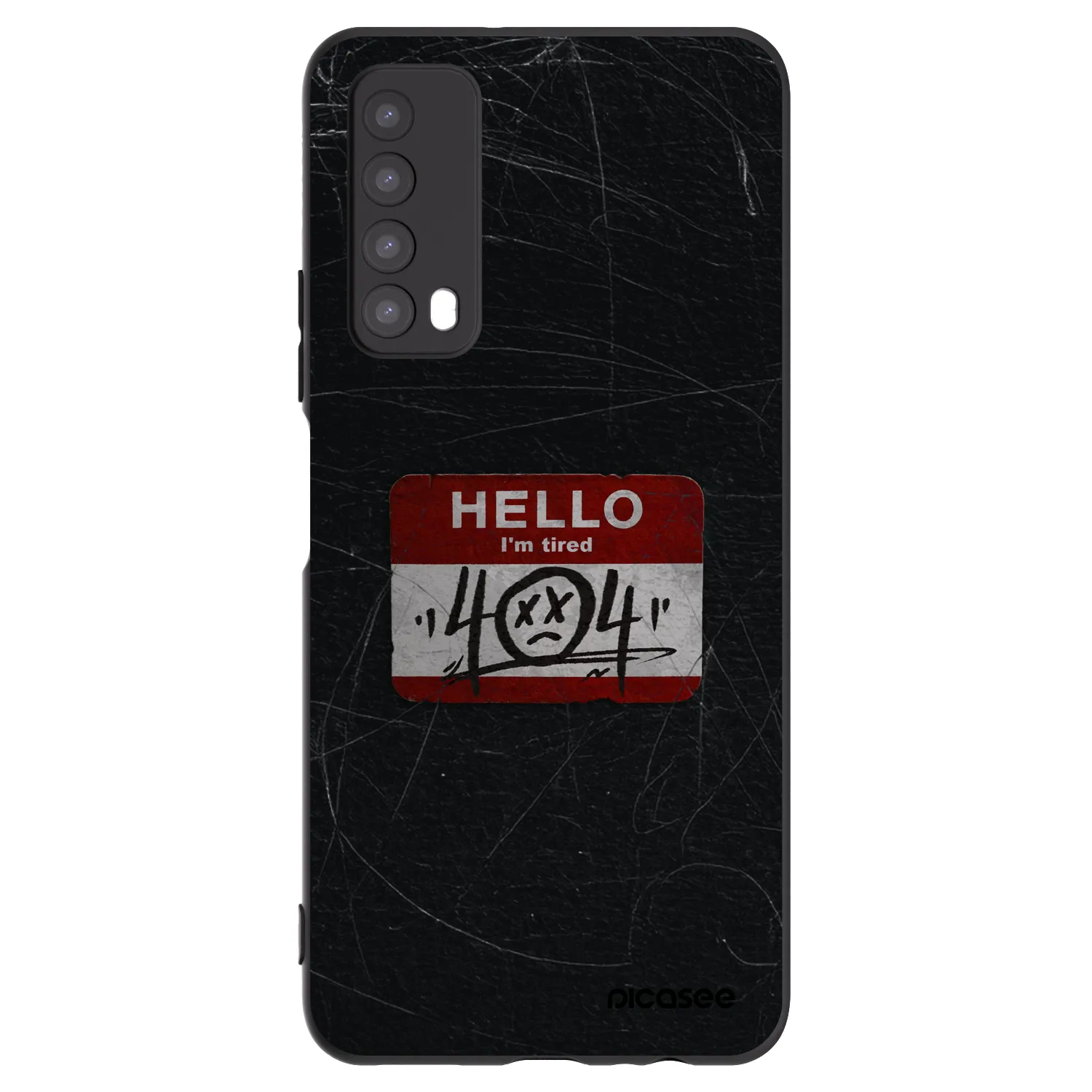 Picasee fekete szilikon tok az alábbi mobiltelefonokra Huawei P Smart 2021 - HELLO 404