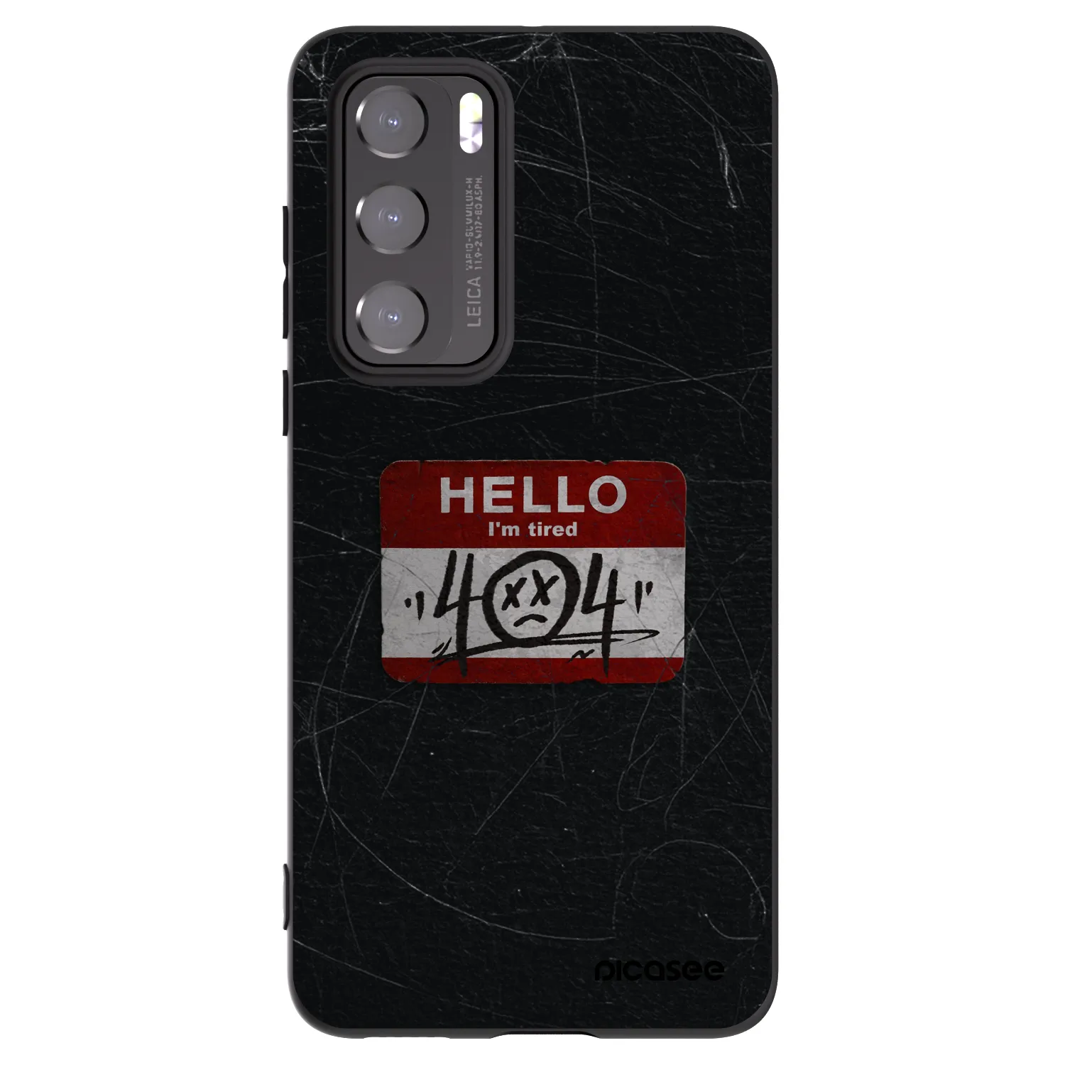 Picasee fekete szilikon tok az alábbi mobiltelefonokra Huawei P40 - HELLO 404