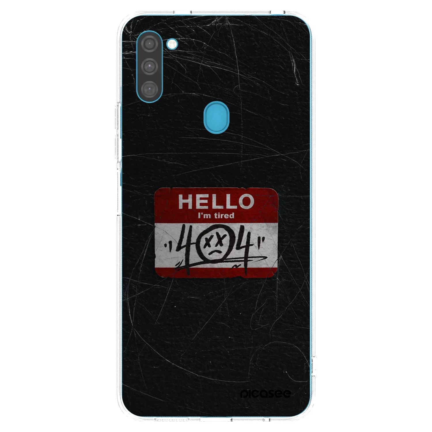 Picasee átlátszó szilikon tok az alábbi mobiltelefonokra Samsung Galaxy M11 - HELLO 404