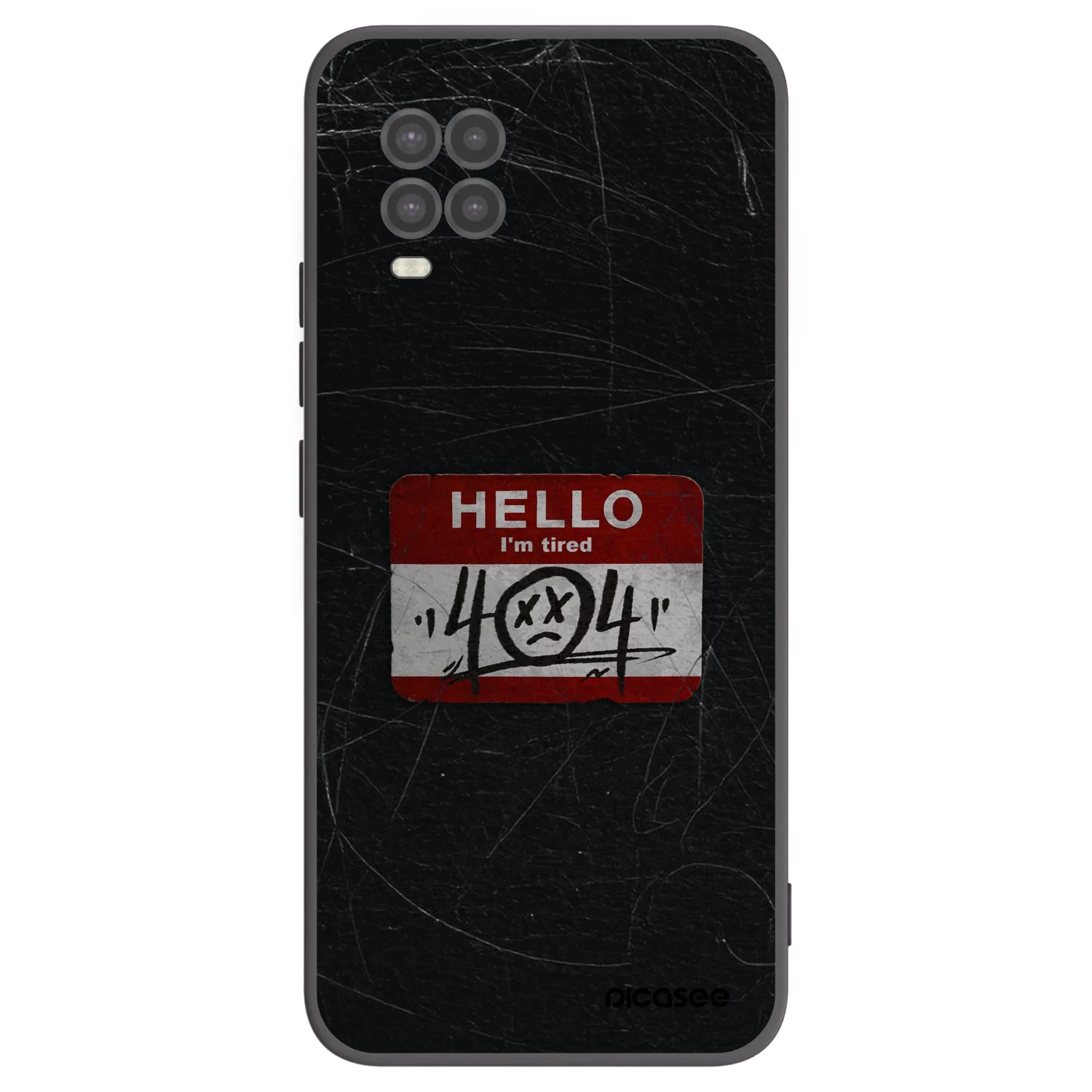 Picasee fekete szilikon tok az alábbi mobiltelefonokra Xiaomi Mi 10 Lite - HELLO 404