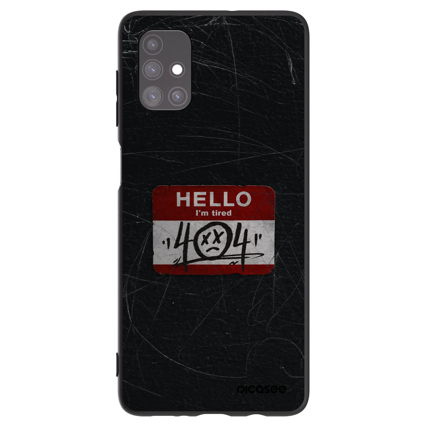 Picasee fekete szilikon tok az alábbi mobiltelefonokra Samsung Galaxy M51 M515F - HELLO 404
