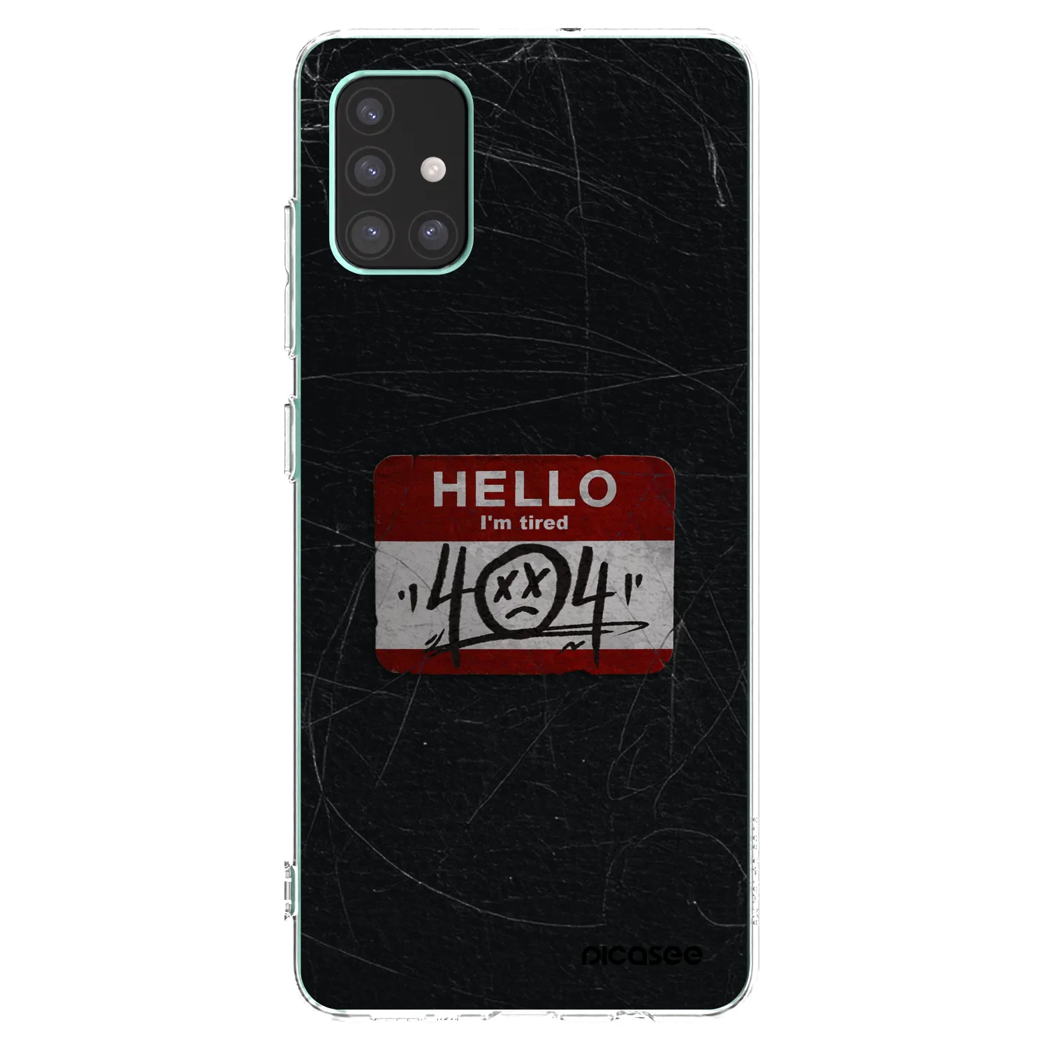 Picasee átlátszó szilikon tok az alábbi mobiltelefonokra Samsung Galaxy M51 M515F - HELLO 404