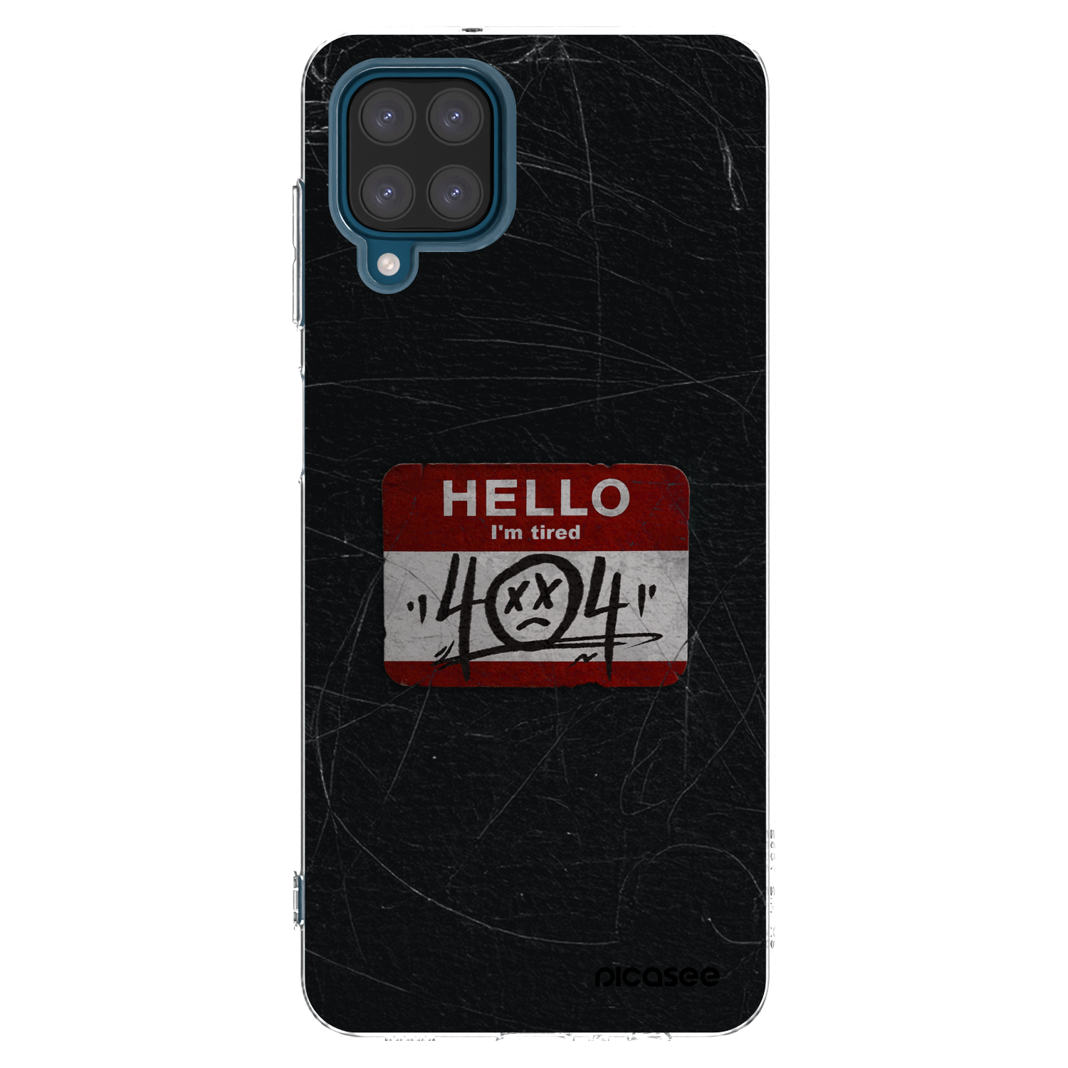 Picasee átlátszó szilikon tok az alábbi mobiltelefonokra Samsung Galaxy A12 A125F - HELLO 404