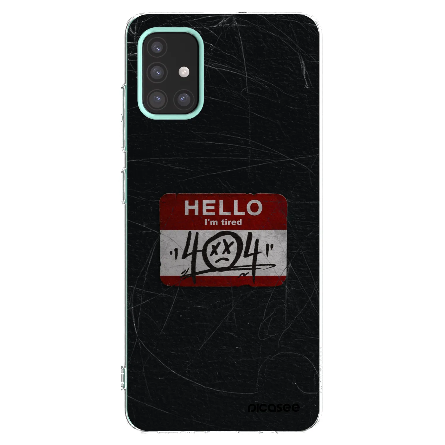 Picasee átlátszó szilikon tok az alábbi mobiltelefonokra Samsung Galaxy M31s - HELLO 404