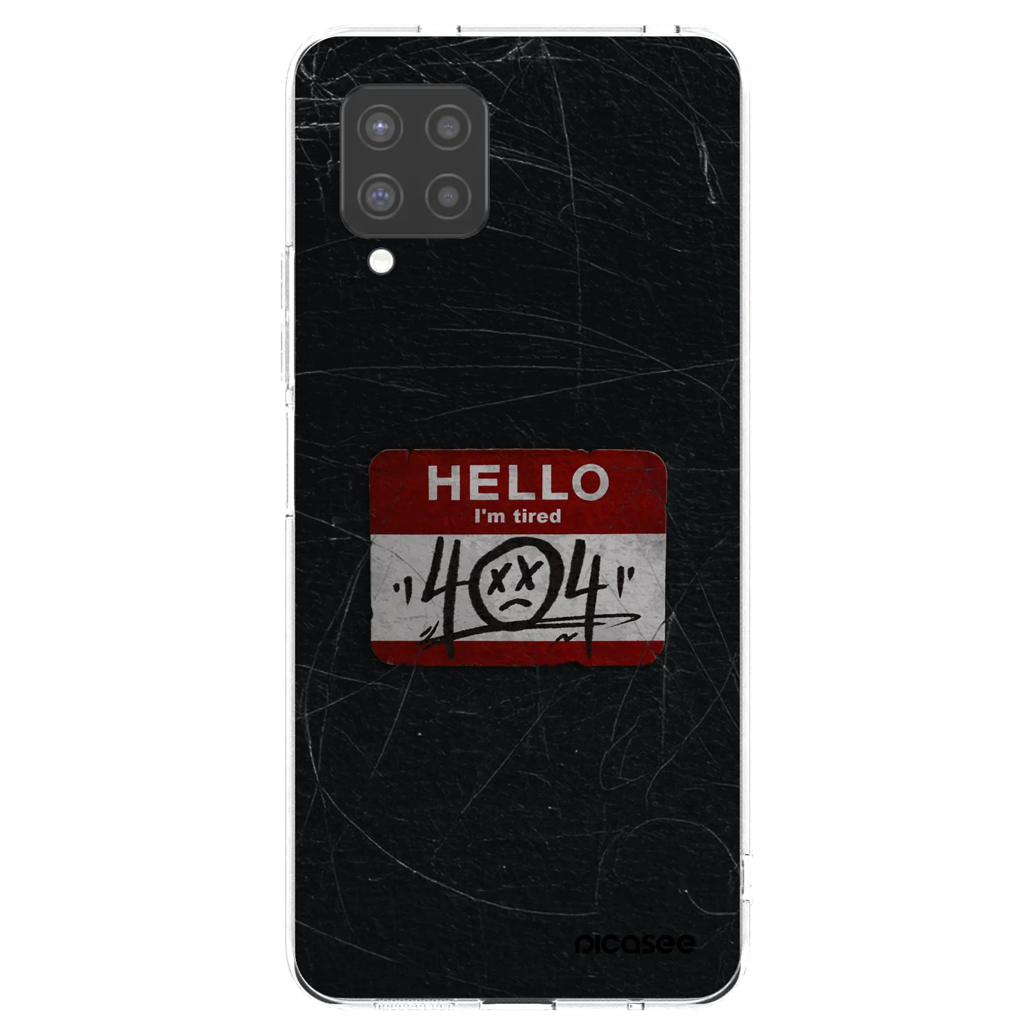 Picasee átlátszó szilikon tok az alábbi mobiltelefonokra Samsung Galaxy A42 A426B - HELLO 404