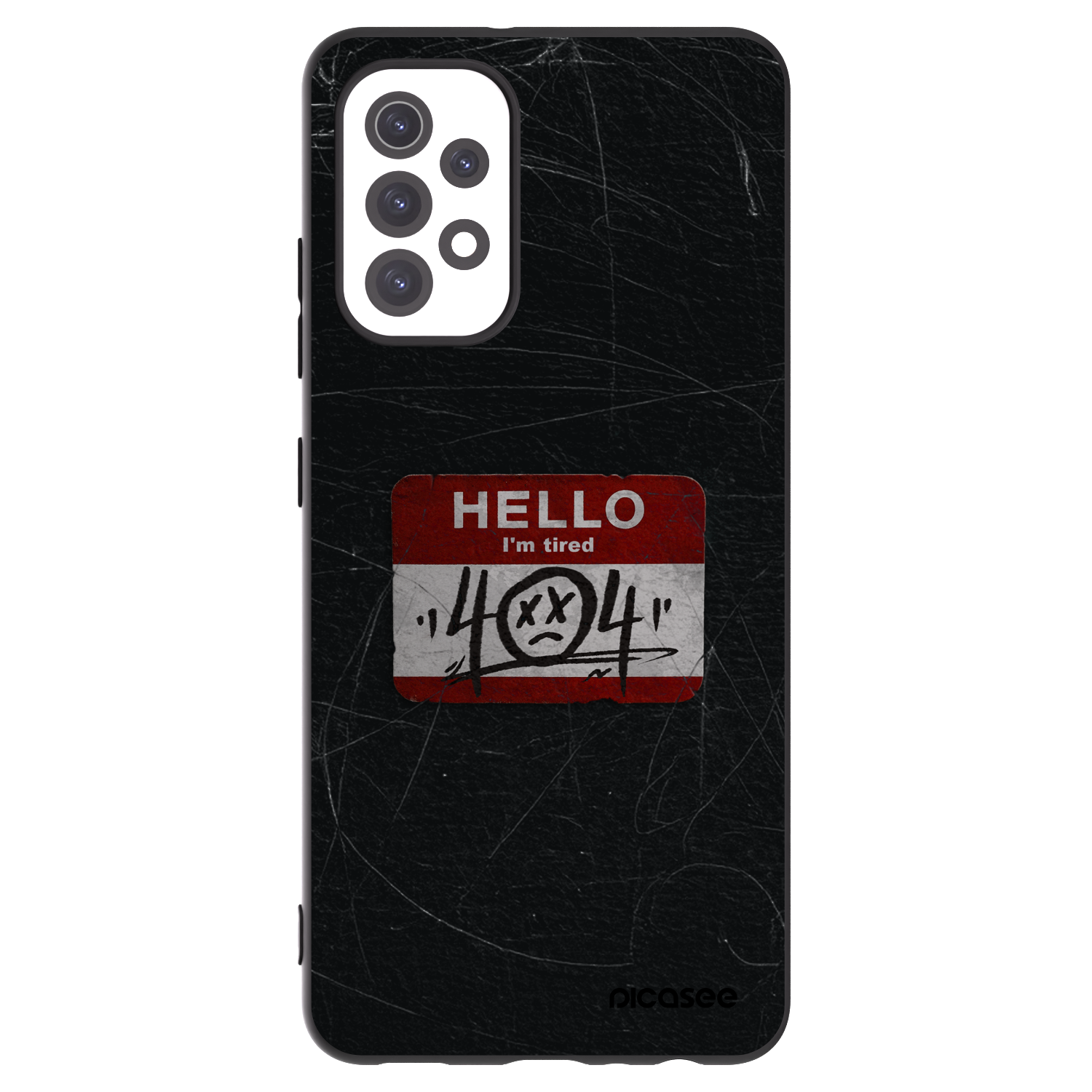 Picasee fekete szilikon tok az alábbi mobiltelefonokra Samsung Galaxy A32 5G A326B - HELLO 404
