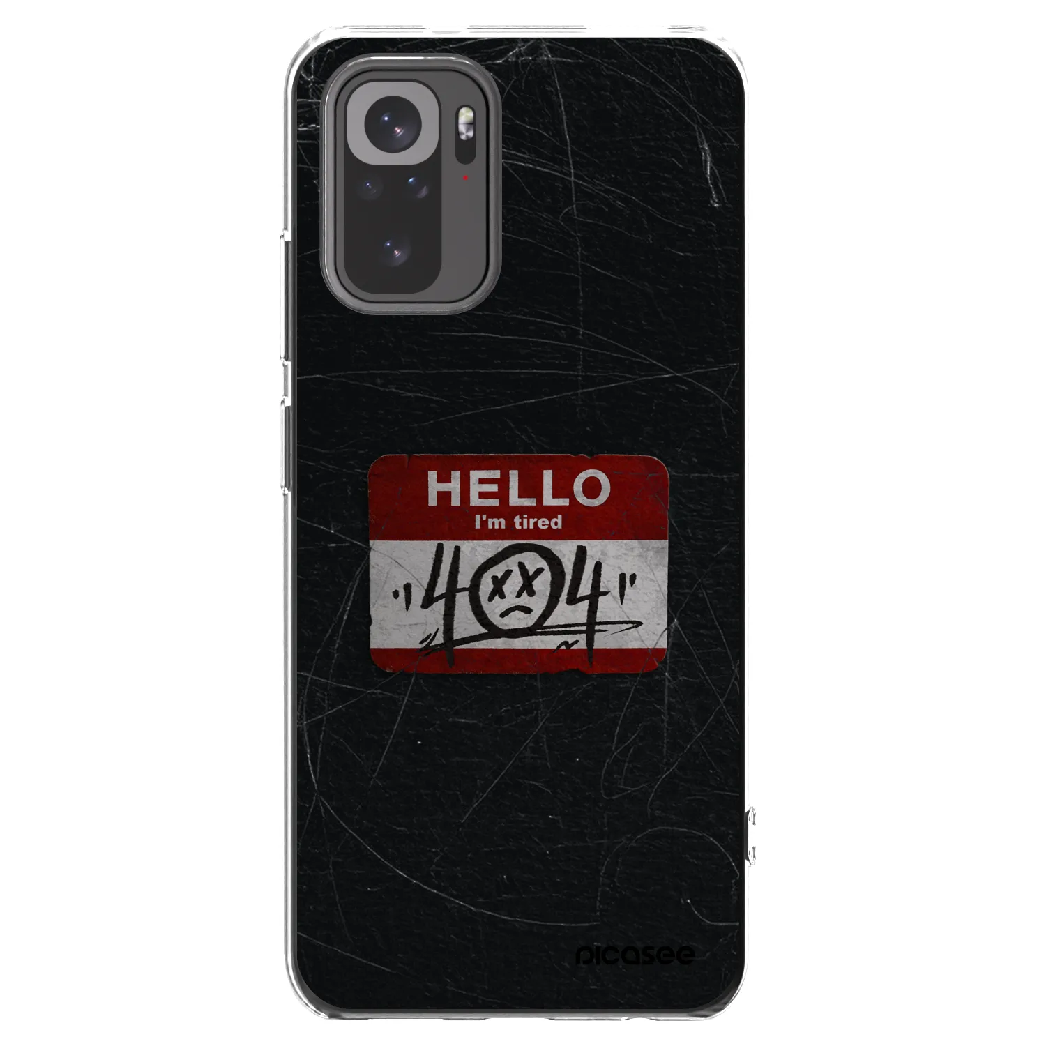 Picasee átlátszó szilikon tok az alábbi mobiltelefonokra Xiaomi Redmi Note 10S - HELLO 404