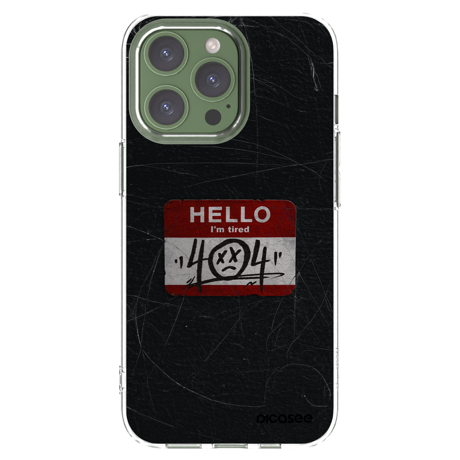 Picasee átlátszó szilikon tok az alábbi mobiltelefonokra Apple iPhone 13 Pro - HELLO 404