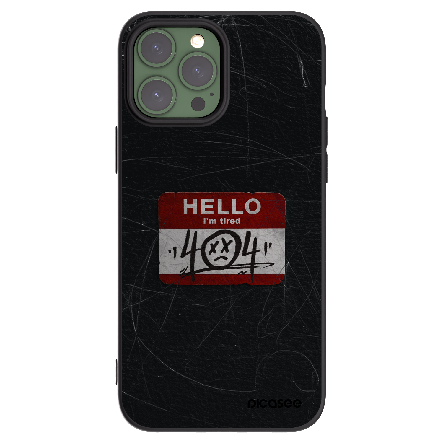 Picasee fekete szilikon tok az alábbi mobiltelefonokra Apple iPhone 13 Pro Max - HELLO 404