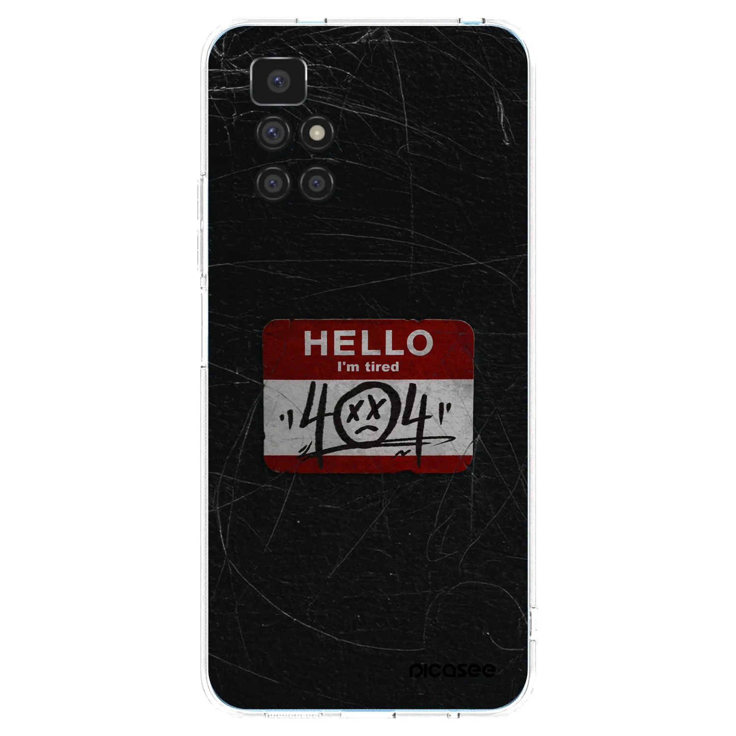 Picasee átlátszó szilikon tok az alábbi mobiltelefonokra Xiaomi Redmi 10 - HELLO 404