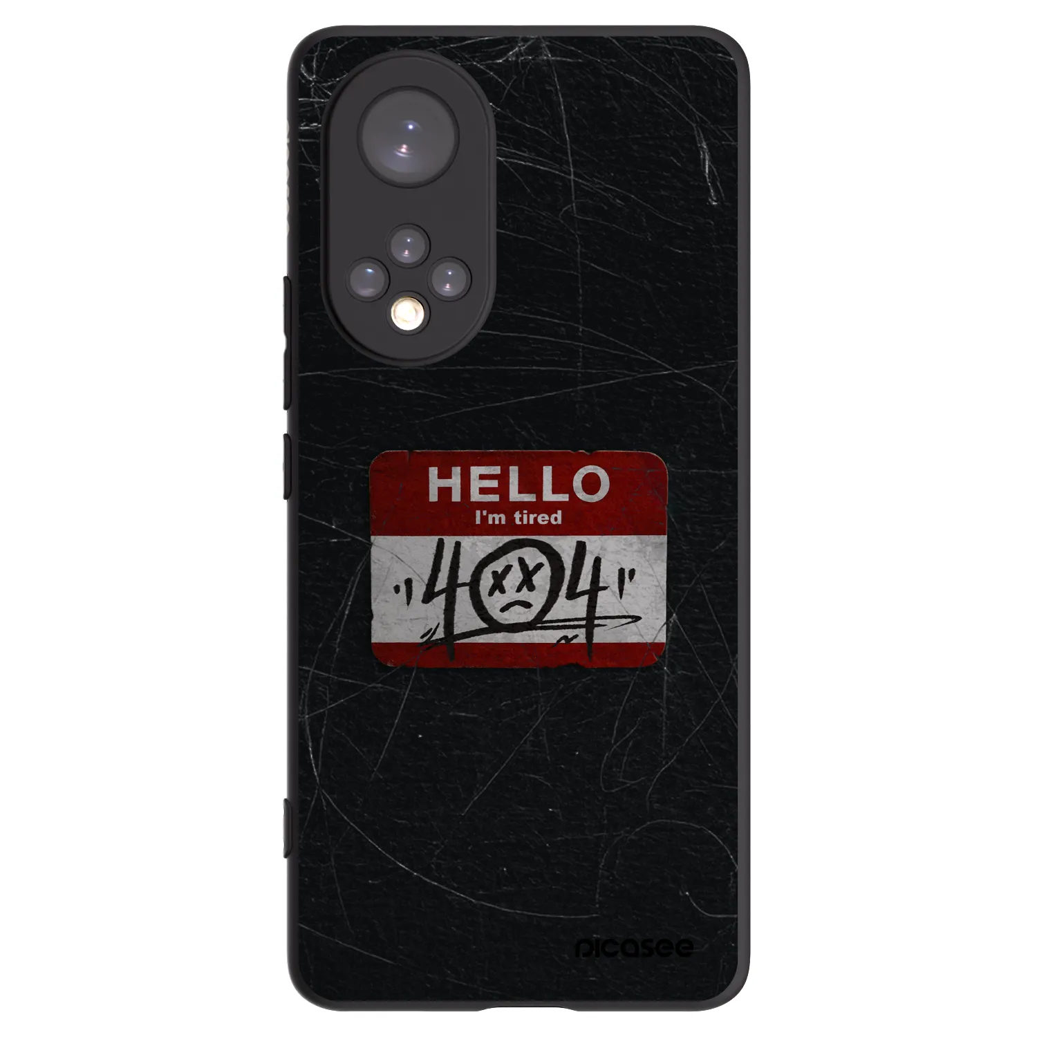 Picasee fekete szilikon tok az alábbi mobiltelefonokra Huawei Nova 9 - HELLO 404
