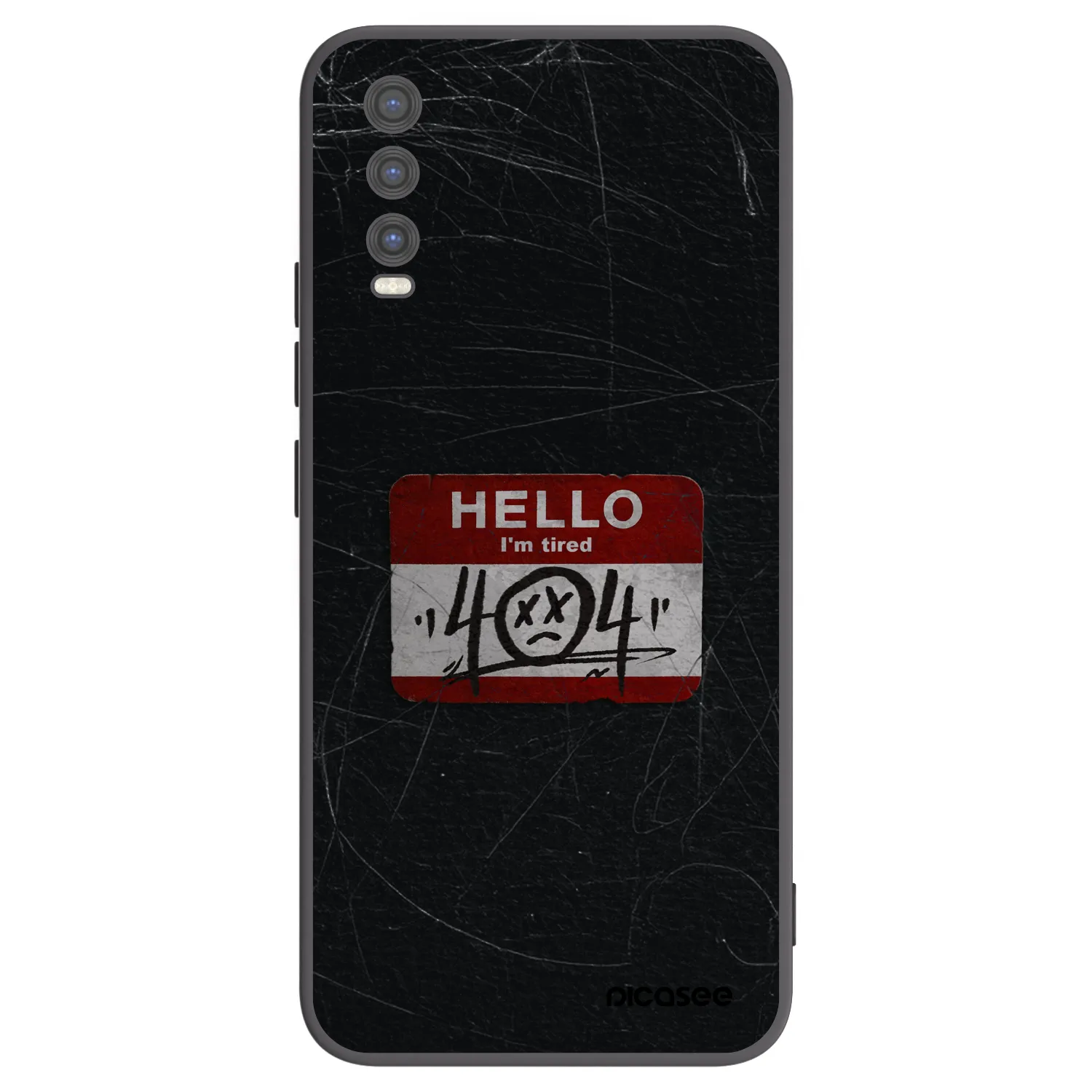 Picasee fekete szilikon tok az alábbi mobiltelefonokra Vivo Y20s - HELLO 404