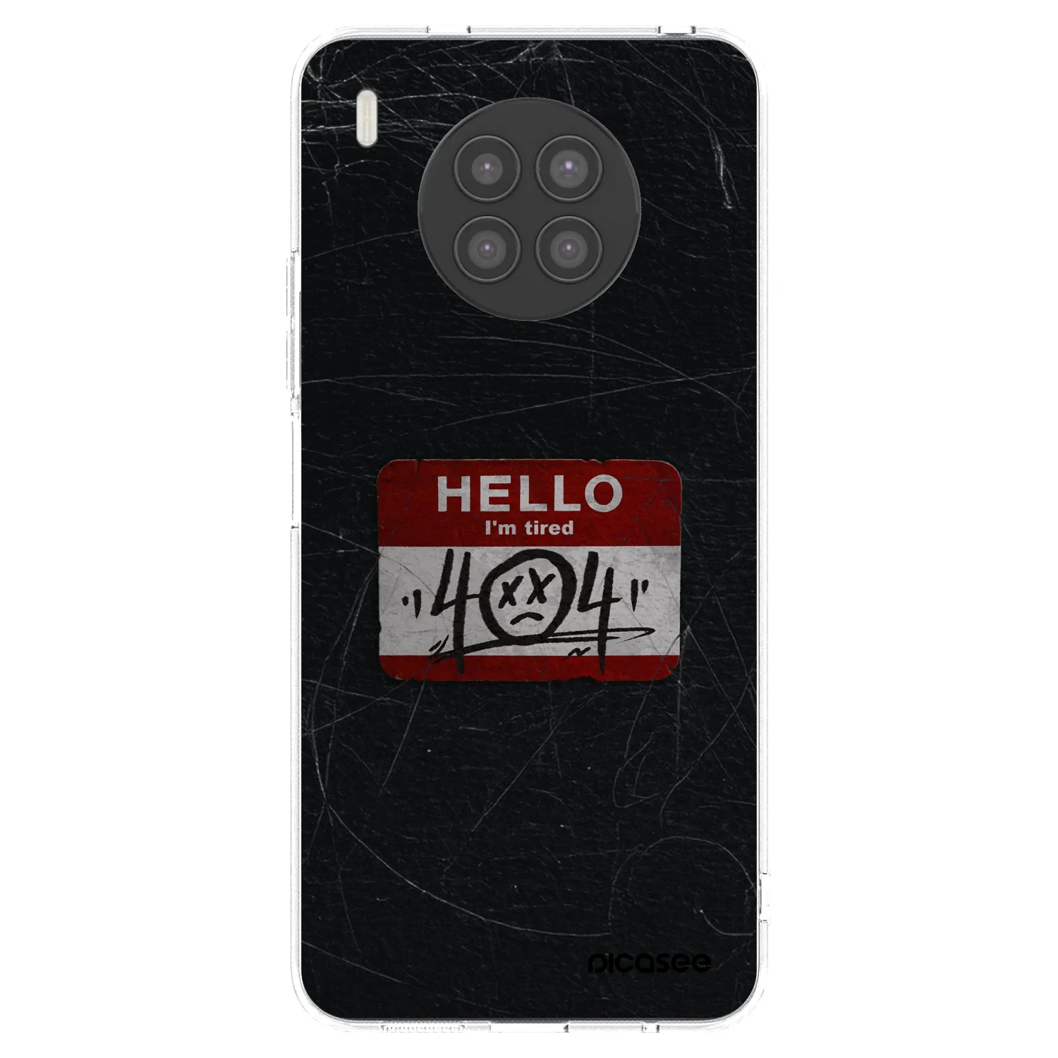 Picasee átlátszó szilikon tok az alábbi mobiltelefonokra Huawei Nova 8i - HELLO 404
