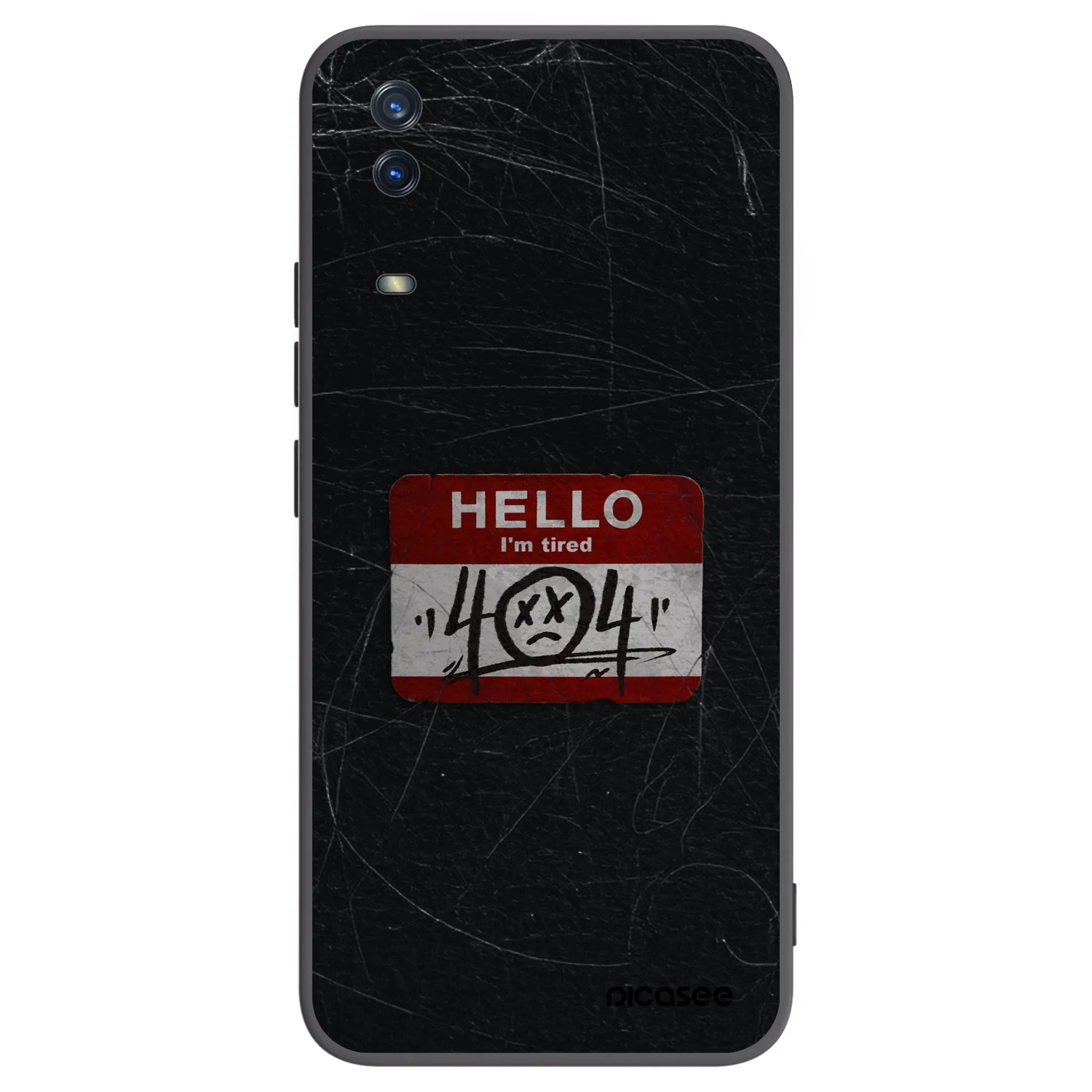 Picasee fekete szilikon tok az alábbi mobiltelefonokra Vivo Y11s - HELLO 404