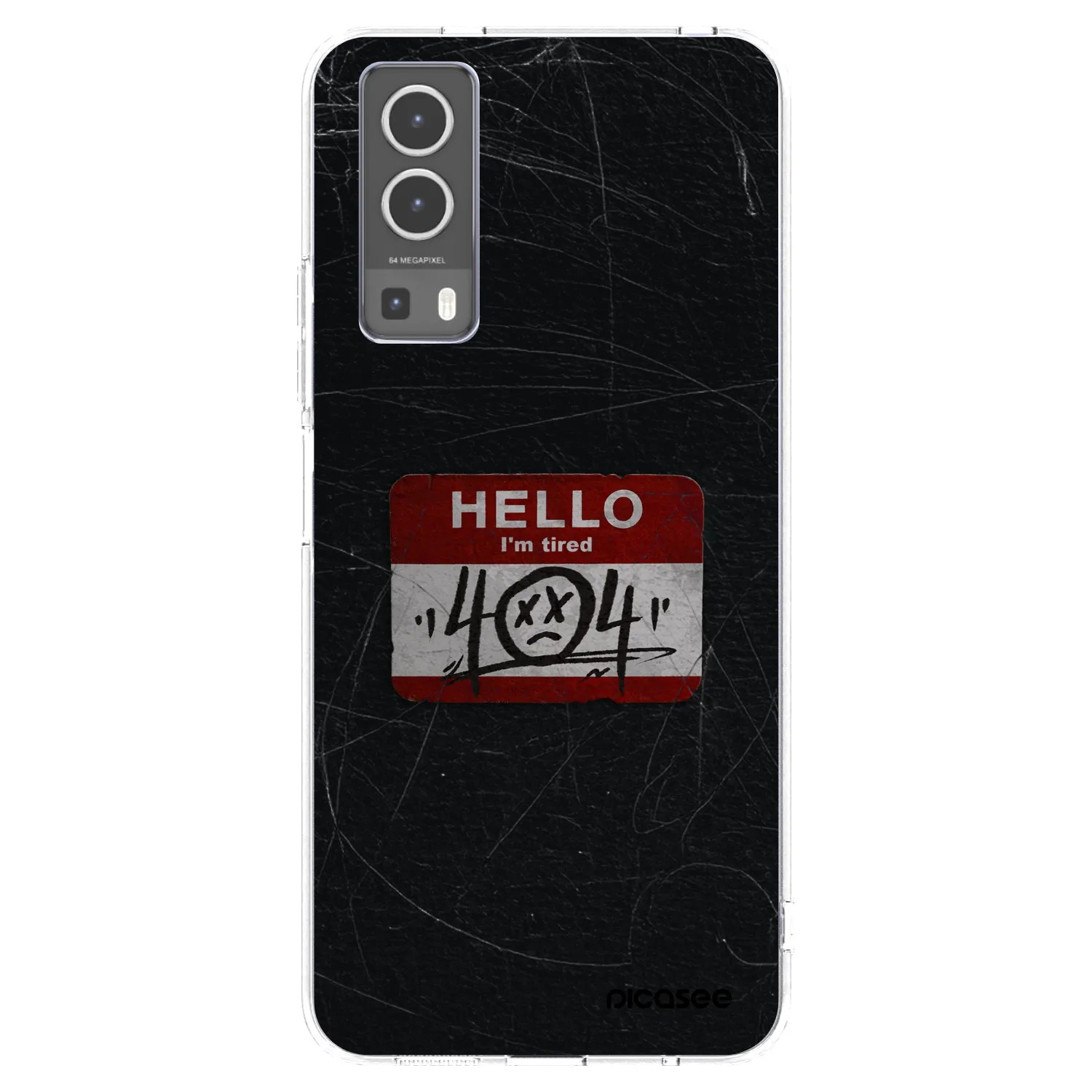 Picasee átlátszó szilikon tok az alábbi mobiltelefonokra Vivo Y72 5G - HELLO 404