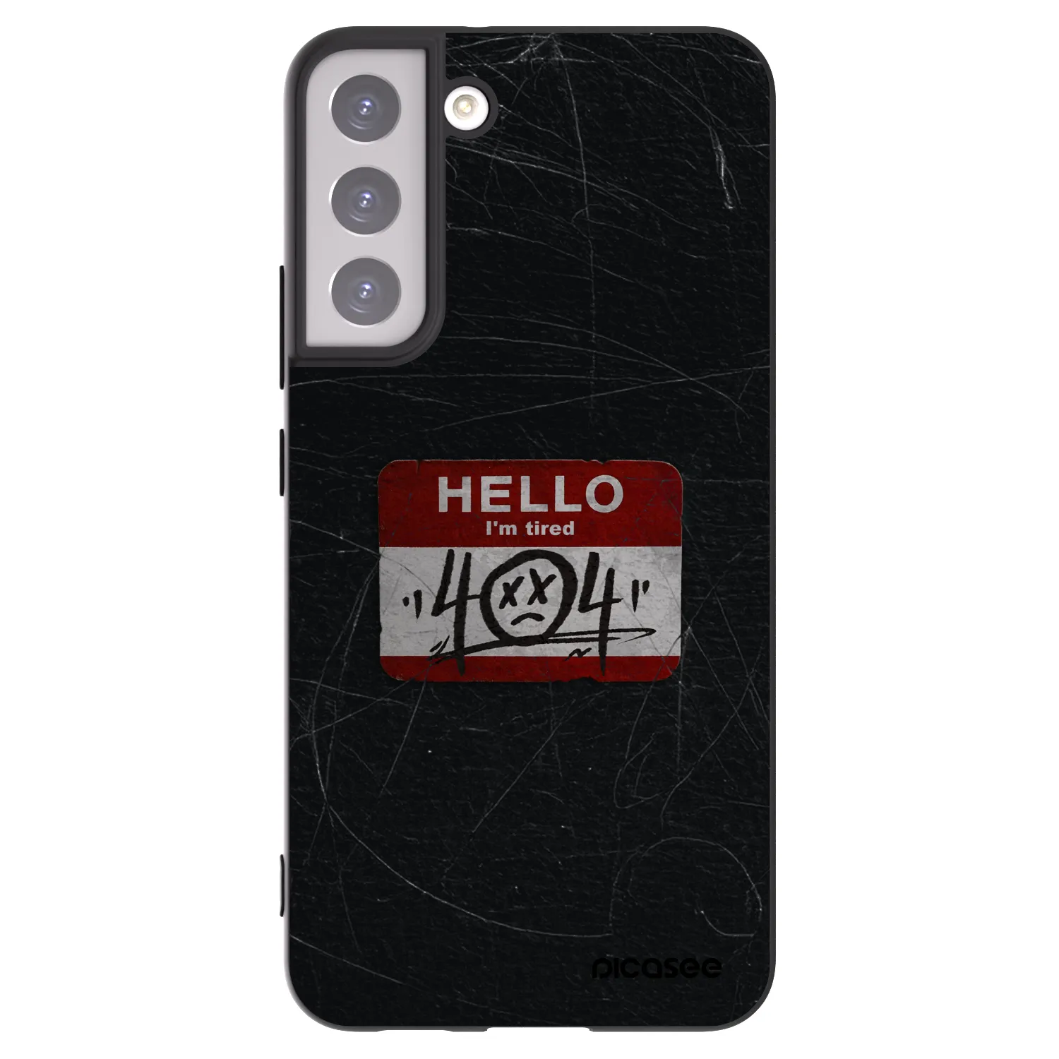 Picasee fekete szilikon tok az alábbi mobiltelefonokra Samsung Galaxy S22+ 5G - HELLO 404