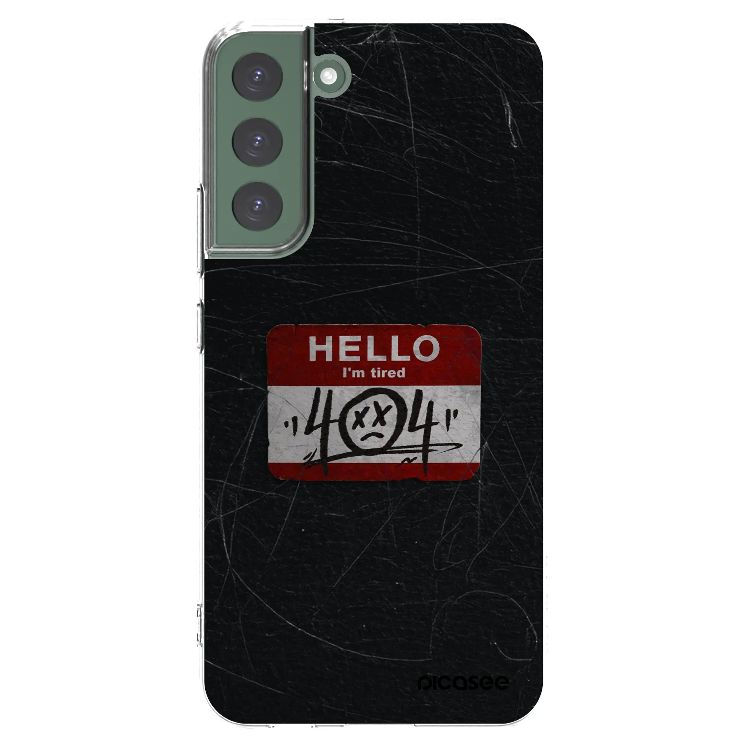 Picasee átlátszó szilikon tok az alábbi mobiltelefonokra Samsung Galaxy S22+ 5G - HELLO 404