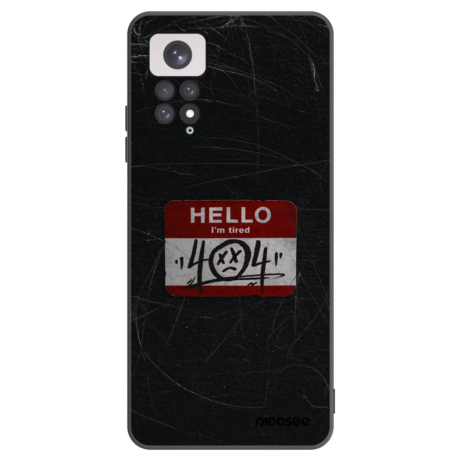 Picasee fekete szilikon tok az alábbi mobiltelefonokra Xiaomi Redmi Note 11 - HELLO 404