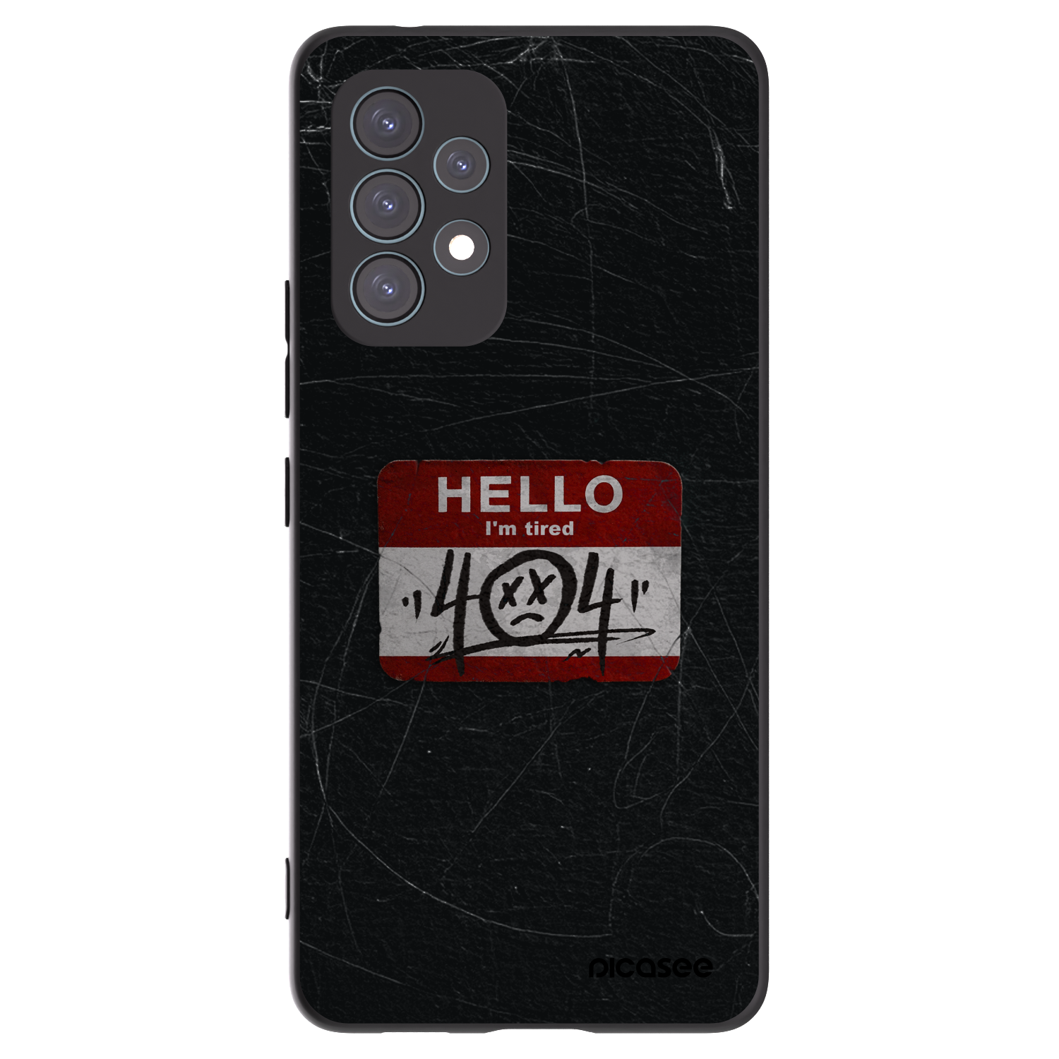 Picasee fekete szilikon tok az alábbi mobiltelefonokra Samsung Galaxy A53 5G A536 - HELLO 404