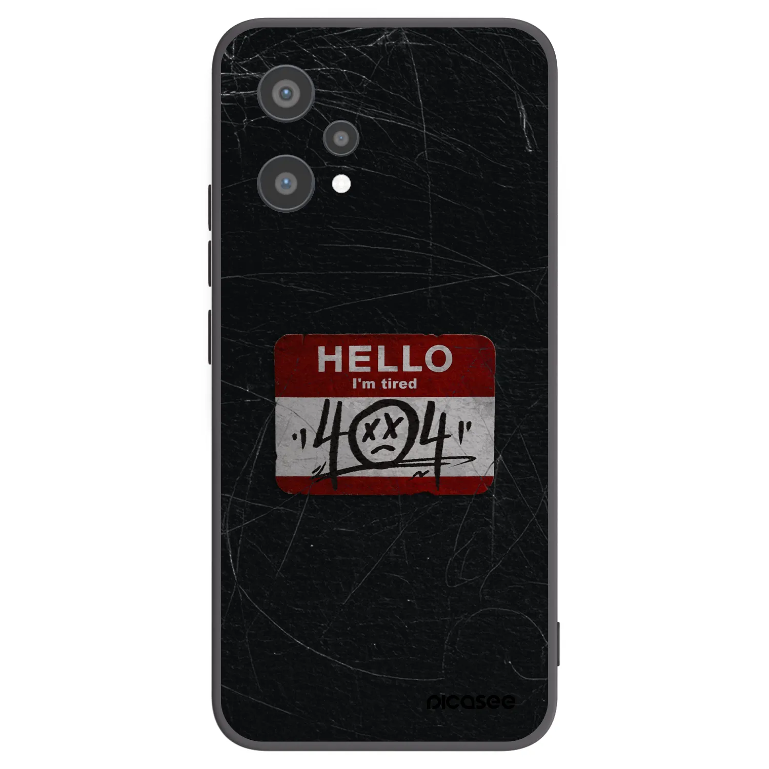 Picasee fekete szilikon tok az alábbi mobiltelefonokra Realme 9 Pro 5G - HELLO 404