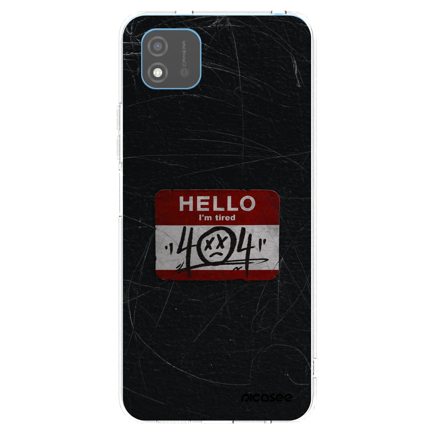 Picasee átlátszó szilikon tok az alábbi mobiltelefonokra Realme C11 (2021) - HELLO 404