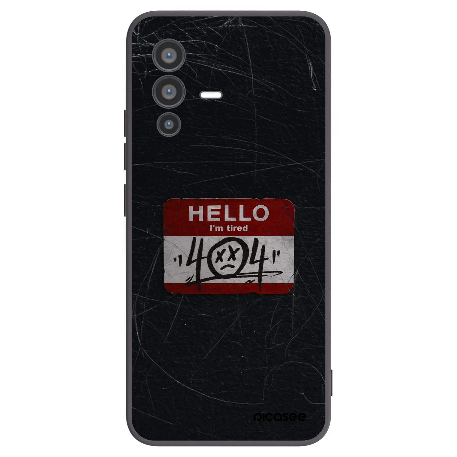 Picasee fekete szilikon tok az alábbi mobiltelefonokra Vivo V23 5G - HELLO 404