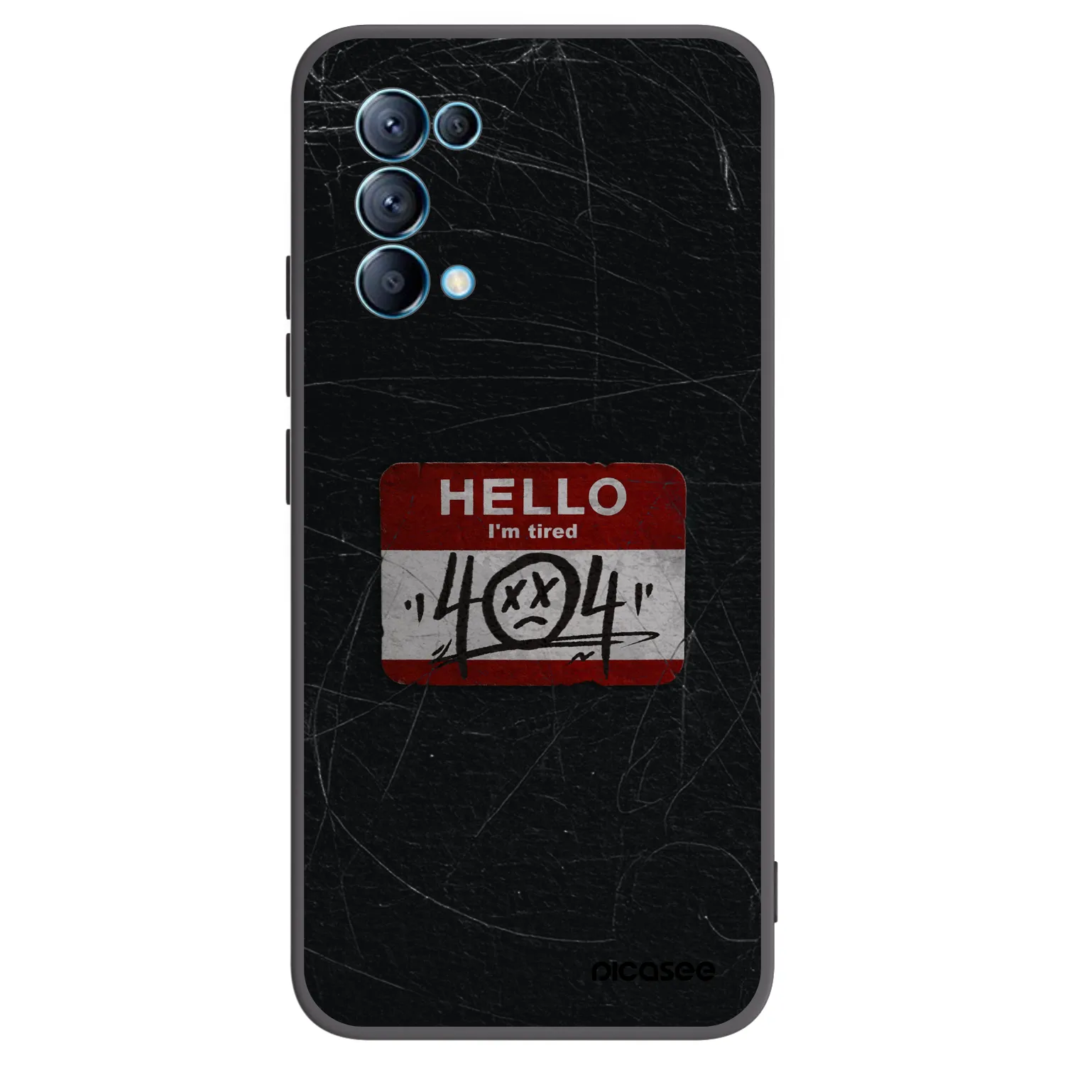 Picasee fekete szilikon tok az alábbi mobiltelefonokra OPPO Reno 5 5G - HELLO 404