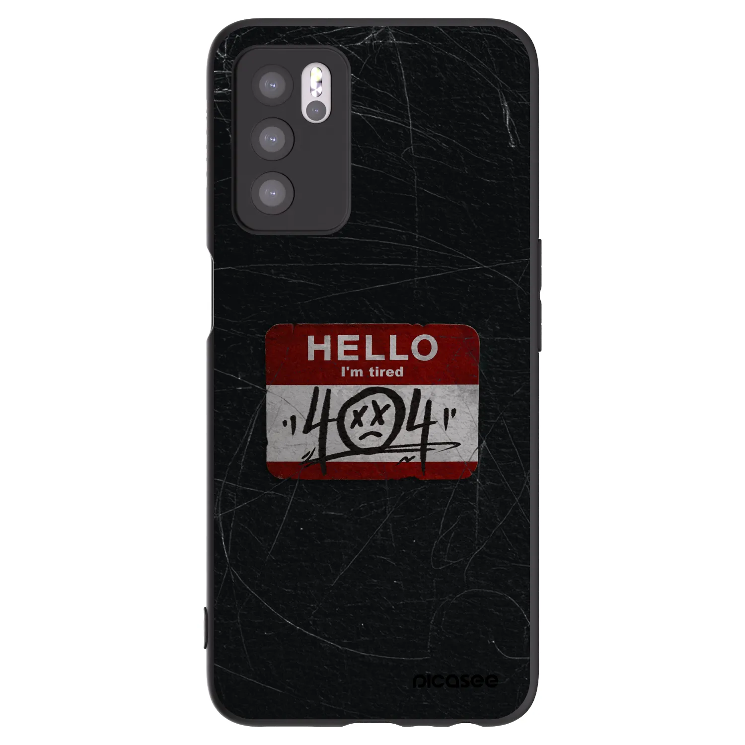 Picasee fekete szilikon tok az alábbi mobiltelefonokra OPPO A16s - HELLO 404