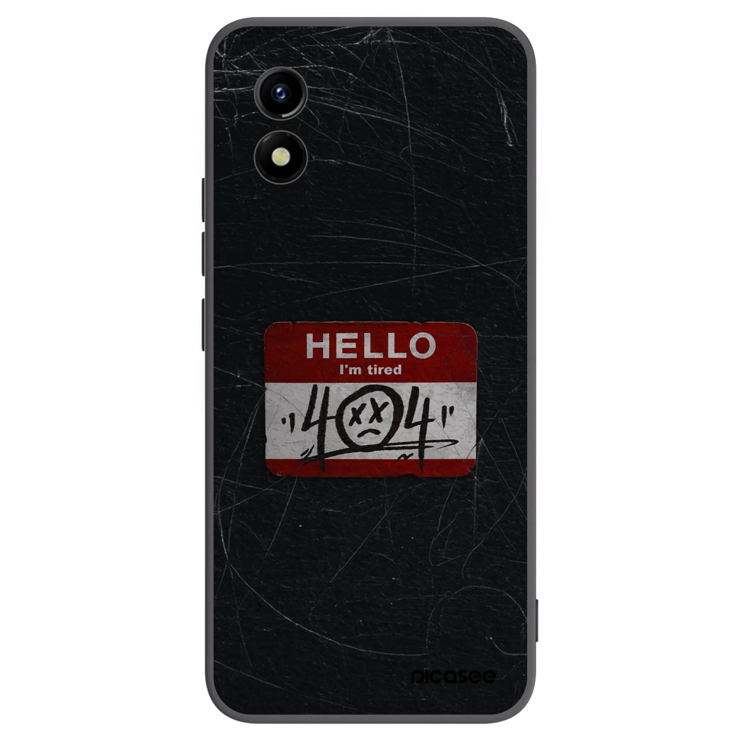 Picasee fekete szilikon tok az alábbi mobiltelefonokra Vivo Y01 - HELLO 404