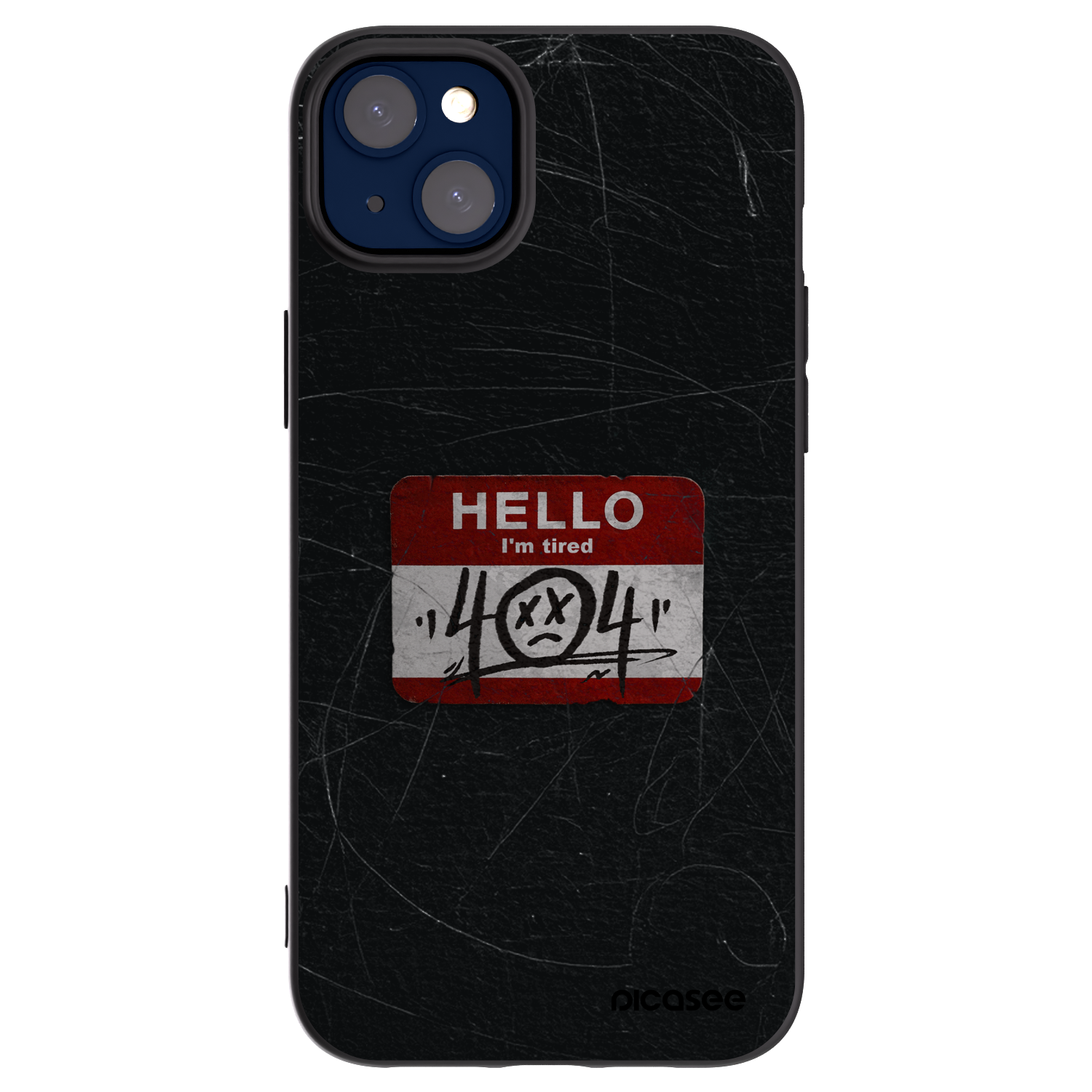 Picasee fekete szilikon tok az alábbi mobiltelefonokra Apple iPhone 14 Plus - HELLO 404